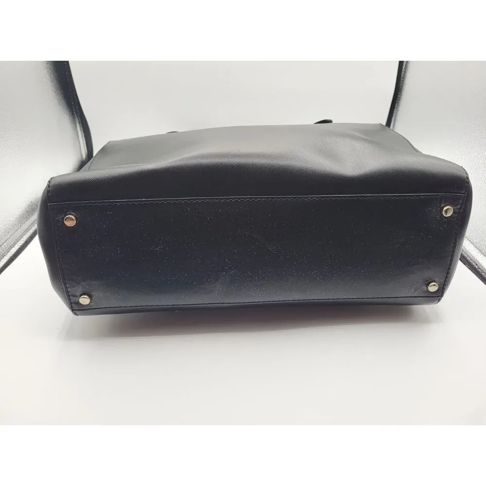 Kate Spade New York Charlotte Street Reena Black Leather‎ Tote Shoulder Handbag